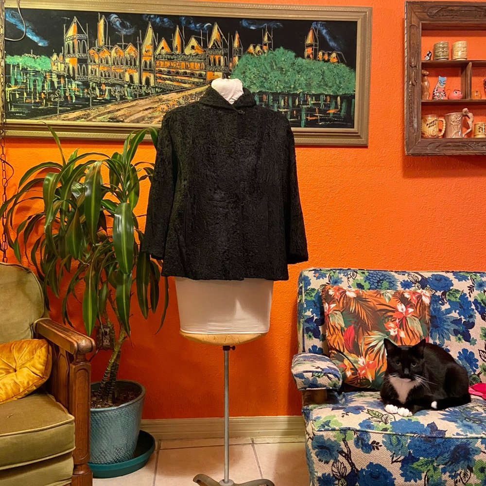 1960s Trapeze Fur Coat